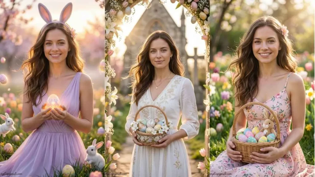 Cute Easter AI Photos for Girls
