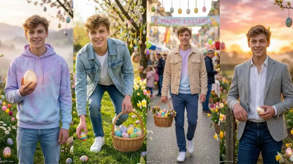 Happy Easter AI Photo Ideas for Boys and Men