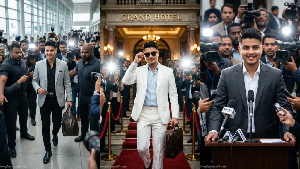 Top Paparazzi Press Conference AI Prompt