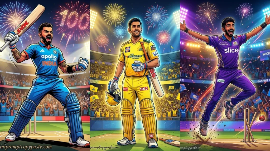 IPL 2026 Players Iconic Style Gemini AI Prompt