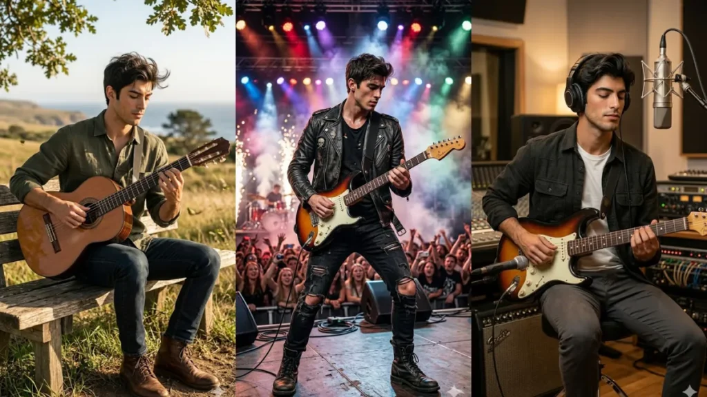 Trending Guitar Boys AI Portrait Prompts