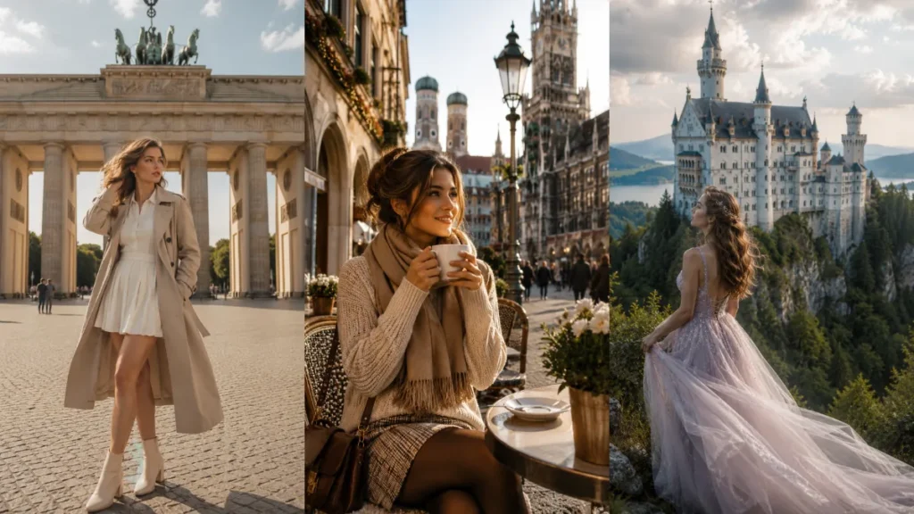 Top Germany Landmark Girl AI Prompts