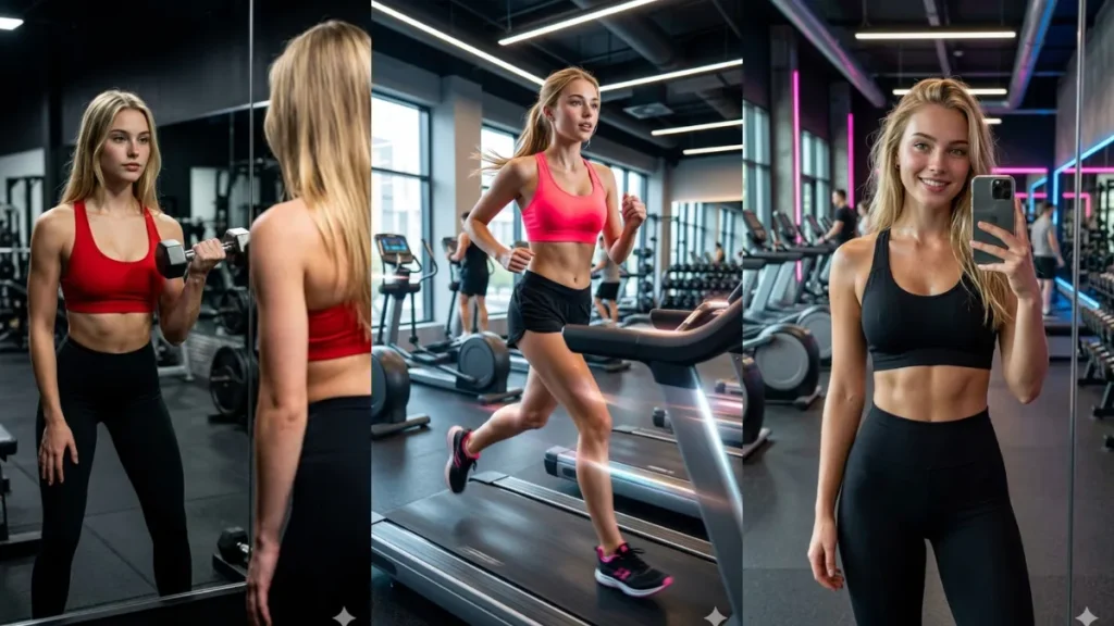 Best Natural Lighting Gym Girl AI Prompts