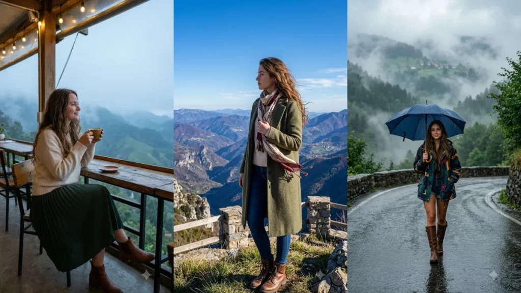 Aesthetic Mountain Girl AI Prompts