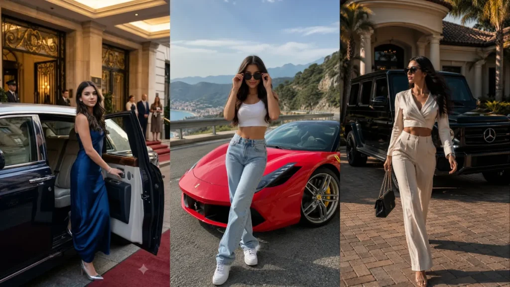 Luxury Car Girl AI Prompts
