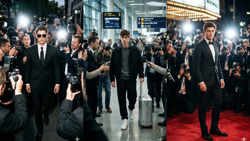 Top Celebrity Paparazzi Men AI Prompts