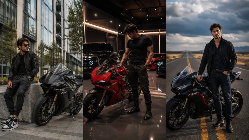 Trending Sports Motorcycle Men AI Prompts