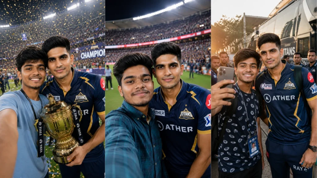 Shubman Gill Manchester Stadium AI Prompts