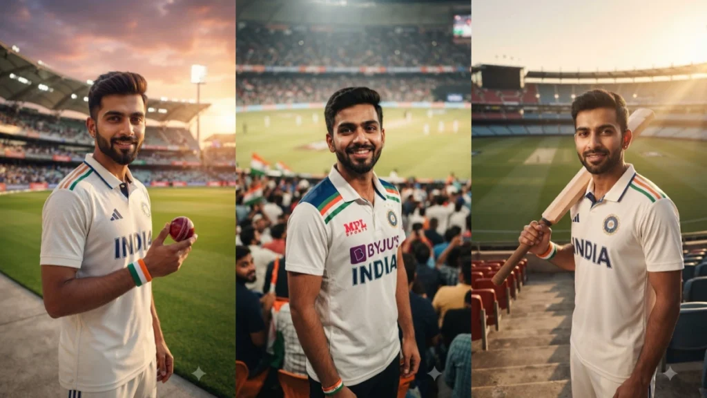 Team India Test Jersey AI Prompt – Fan Edition
