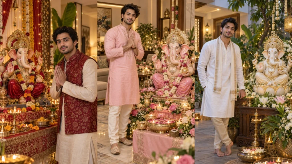 Ganpati With Man AI Prompts – New Festive Trend