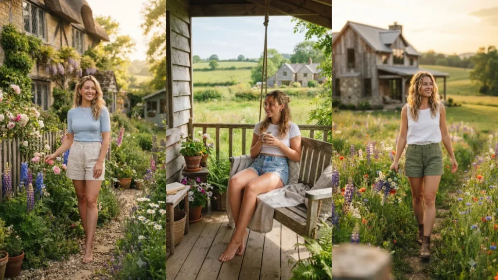 Girl in Farmhouse AI Photo Prompts
