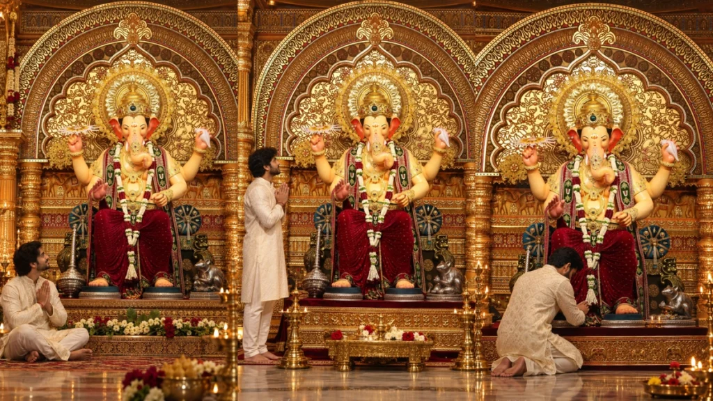 Lalbaugcha Raja Darshan AI Photo Prompts